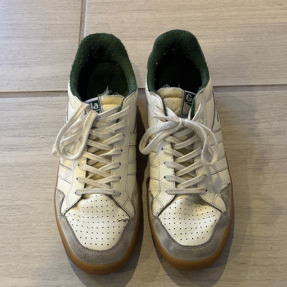 Gola White and Green Women's Sneakers